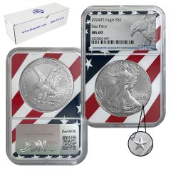 2024 (P) Star Privy Silver American Eagle 20-Coin Box – Flag Core