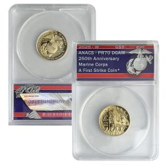 2025 Marine Corps Commemorative $5 Gold Coin – PR70