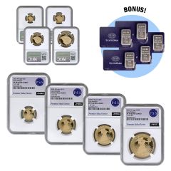 2025 4-Coin Proof Gold Eagle Set – PF70