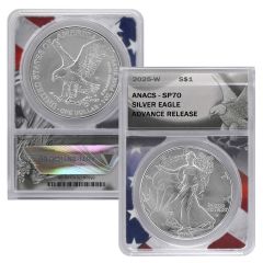 2025 SP70 Burnished Silver Eagle Advanced Release