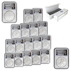 2006-2025 Burnished Silver Eagle Date Run Set
