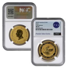 2025-P Gold Australia Swan – MS70