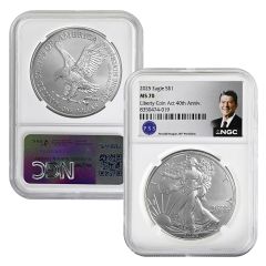 2025 1oz Silver American Eagle NGC – MS70