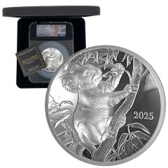 2025 10oz SILVER AUSTRALIA KOALA - Ultra High Relief PF70