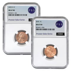 2025 P&D MS67 Lincoln Cents