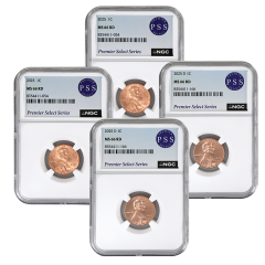 2025 P&D MS66 Lincoln Cents – 2-Pairs