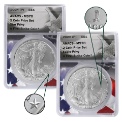 American Silver Eagle Privy 2-Coin Set