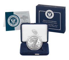 2025 250th Anniversary Navy Privy Silver Eagle – Mint Packaging