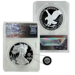 2025 250th Anniversary Navy Privy Silver Eagle
