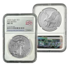 2026 Silver American Eagle – NGC MS70