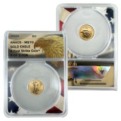2026 $5 Gold American Eagle – MS70
