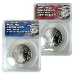 1776-2026 P&D Mint Enduring Liberty Half Dollar – MS67