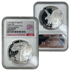 2026-W Proof Silver American Eagle - NGC GEM PROOF Advanced Release