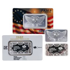 1oz Silver Bar 250th Anniversary of the United States Vintage