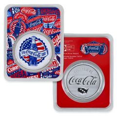 Coca-Cola® 1 oz Silver Colorized Americana