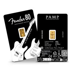 1G GOLD BAR - PAMP FENDER 80TH ANNIVERSARY EDITION