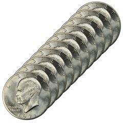 1971 Silver Eisenhower Dollars - x10