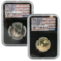 2019 Rocket Ship Set - Kennedy NGC MS67PL & Sacagawea Dollar PF69