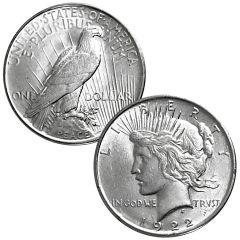 1922-P Peace Dollar BU