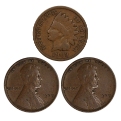 1909 3-Penny Set