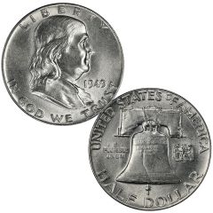 Silver Franklin Half Dollars