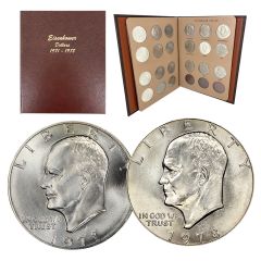 1971-1978 Uncirculated Eisenhower Dollar Album