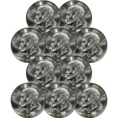 Eisenhower Silver Dollar x10