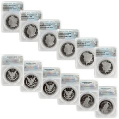 2023 Proof Peace & Morgan 6-Coin Set – PR70
