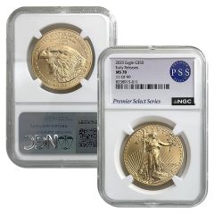 2025 $50 Gold American Eagle - NGC Numbered Split Pay