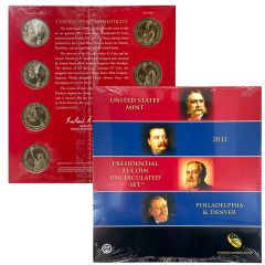 2012 P & D Presidential Dollar 8 Coin Set