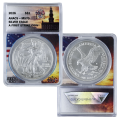 1776-2026 Silver Eagle Overstrike Independence Hall Privy
