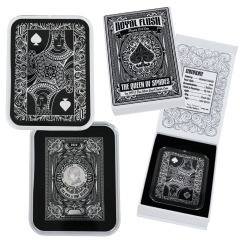PAMP 1oz Silver Proof Queen of Spades Coin