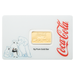 Coca-Cola Polar Bear 5g Gold Bar
