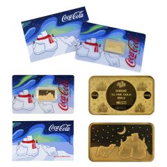 Coca-Cola Polar Bear 5g Gold Bar  