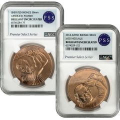 Arnold Palmer & Jack Nicklaus Bronze Medals