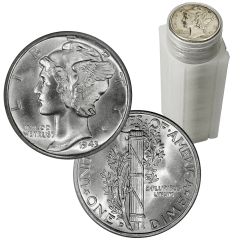 Silver Mercury Dimes – 50 Coin Roll