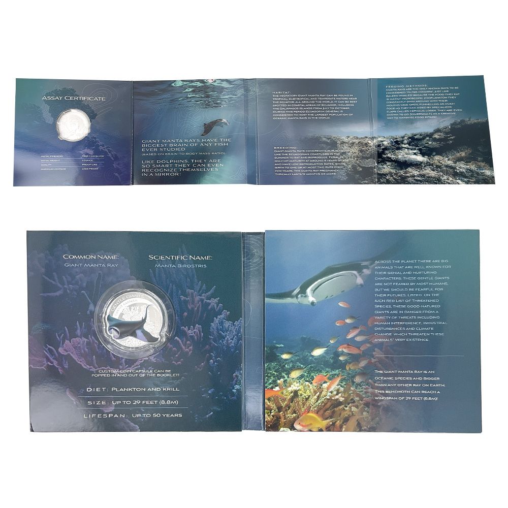 2023 1oz Silver Gentle Giant Manta Ray | US Coins | Csnmint.com