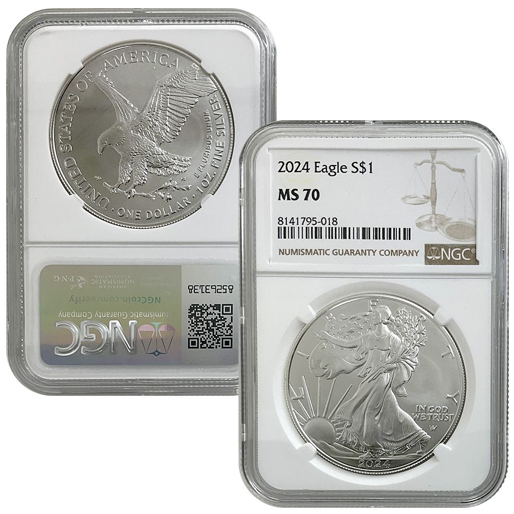 2024 Silver Eagle – NGC MS70