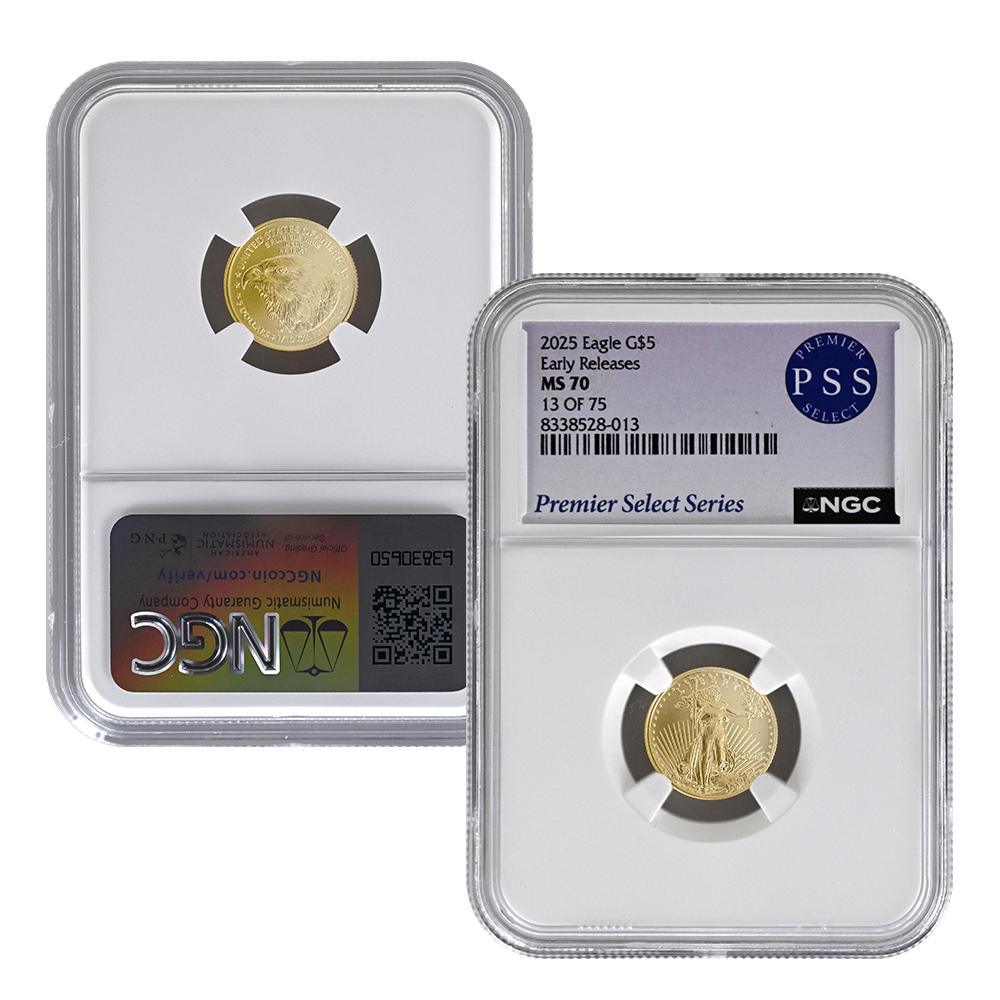 2025 4-Coin Gold Eagle Set – MS70 | US Coins | Csnmint.com