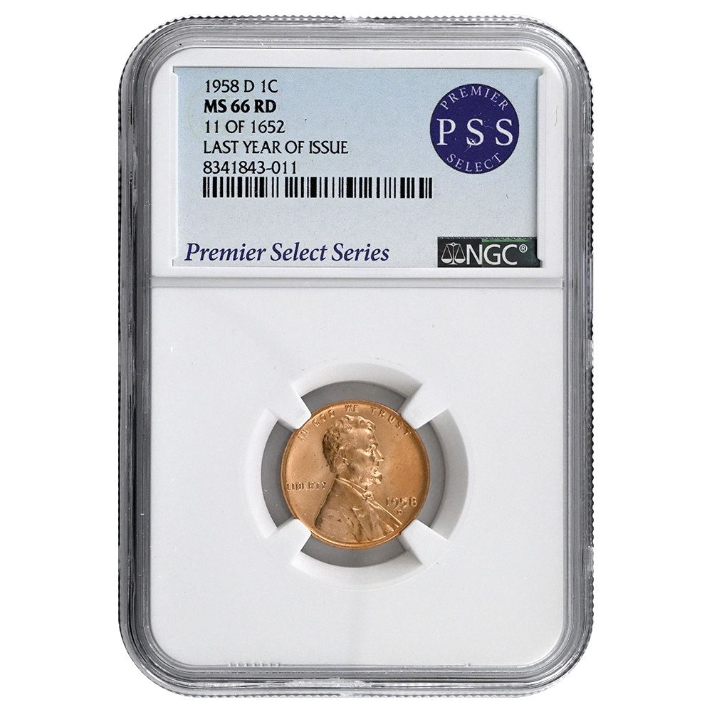 1958-D Wheat Ear Lincoln Cent x20 - MS66 | US Coins | Csnmint.com