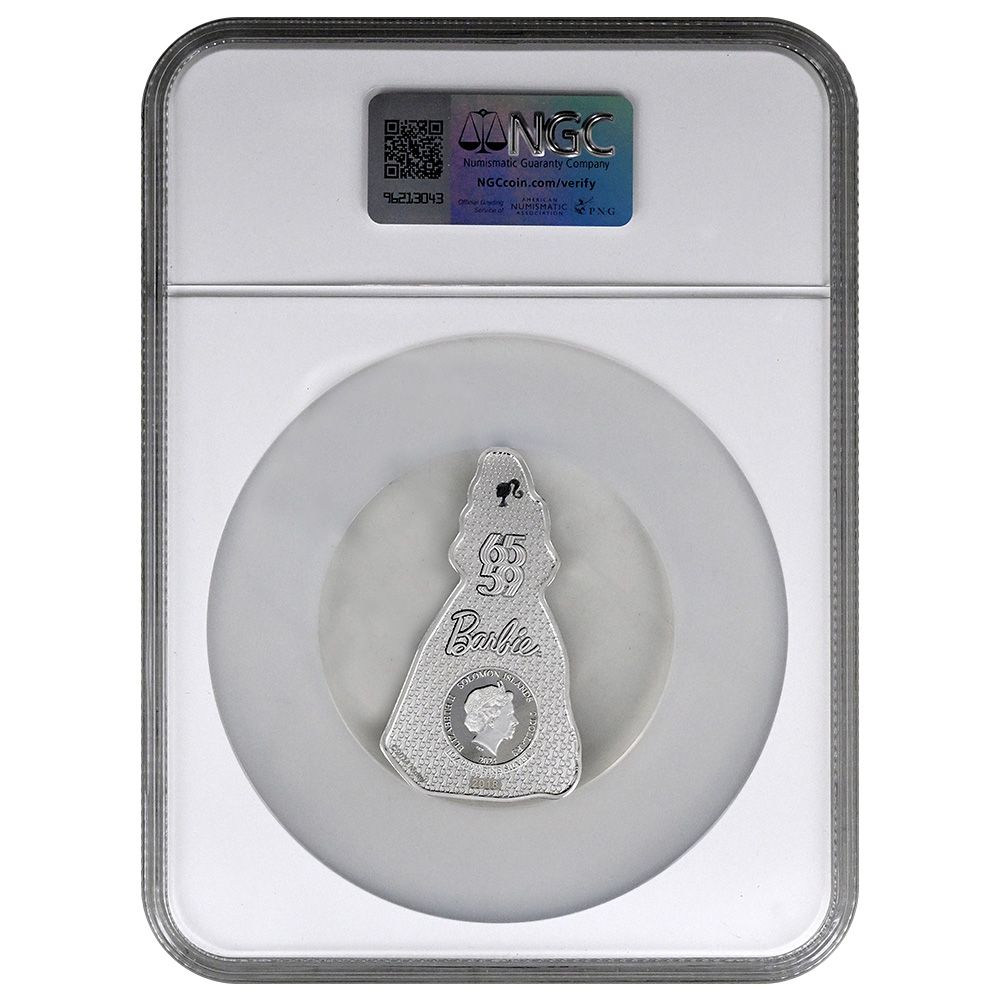 2024 Barbie™ Blue Sapphire Silver Coin – PL70 | US Coins | Csnmint.com