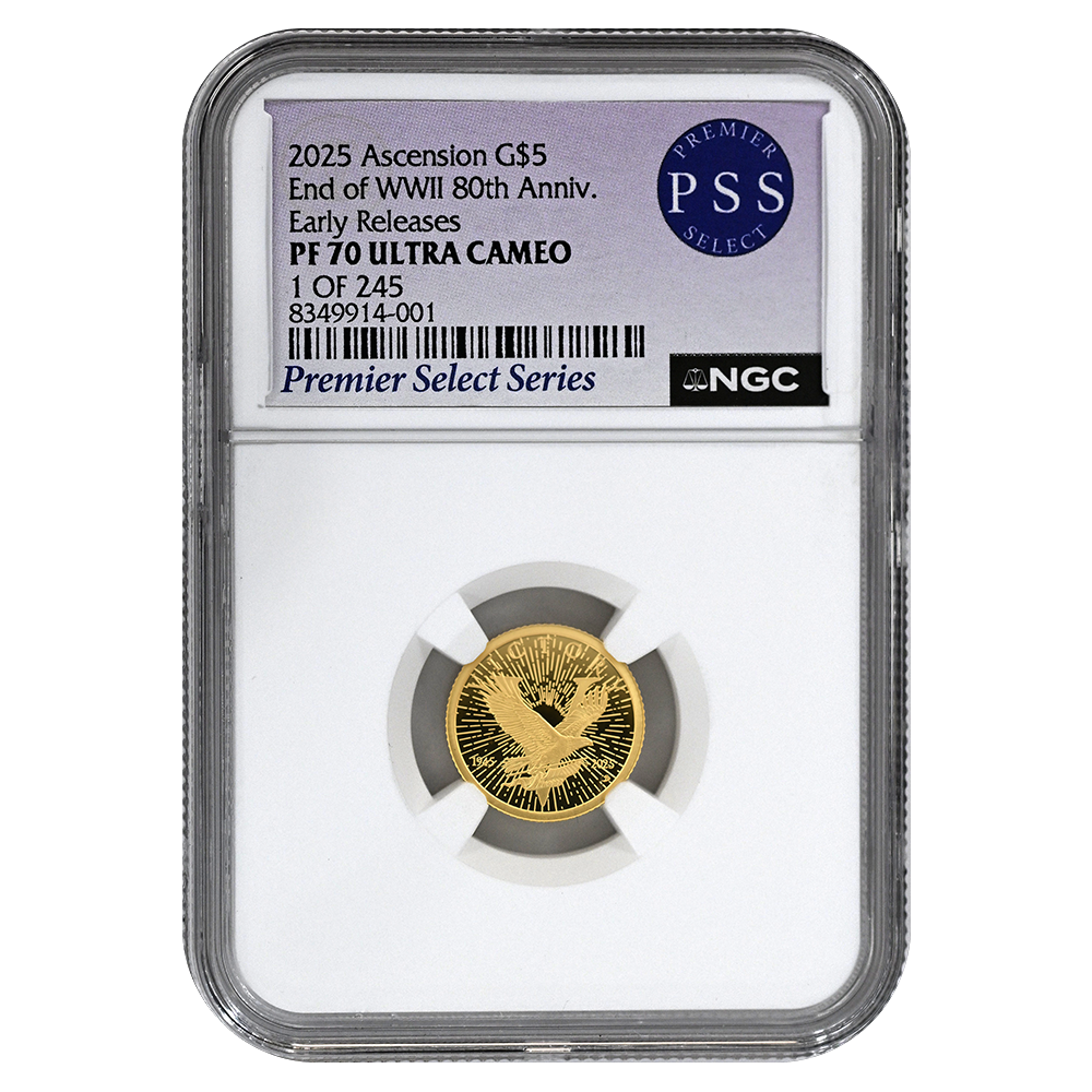 2025 End of WWII 80th Anniversary Gold Coin | US Coins