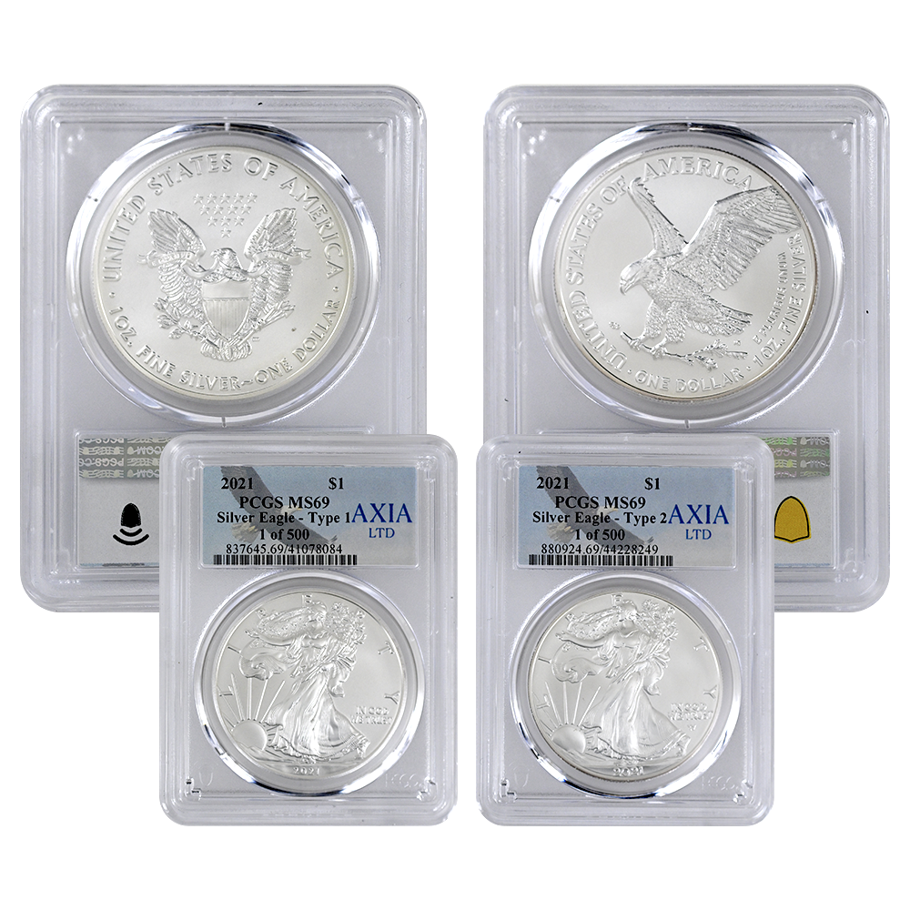 1986 - 2025 PCGS Numbered Silver Eagle Date Run Set – Split