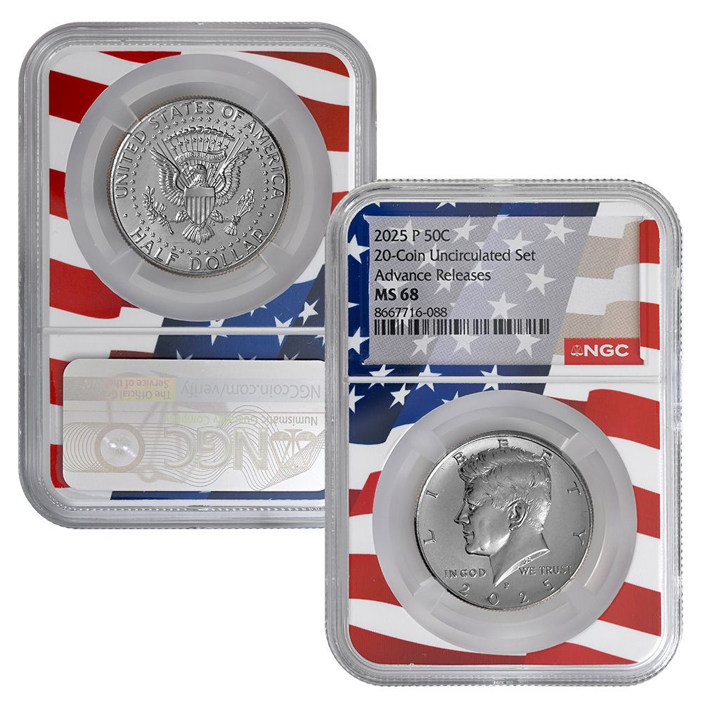 Half Dollar Coin Doppia Moneta Mezzo Dollaro Kennedy 2025 - 50 Centesimi Brillanti (P E D Mint) What Makes A 1964 - Foto 2