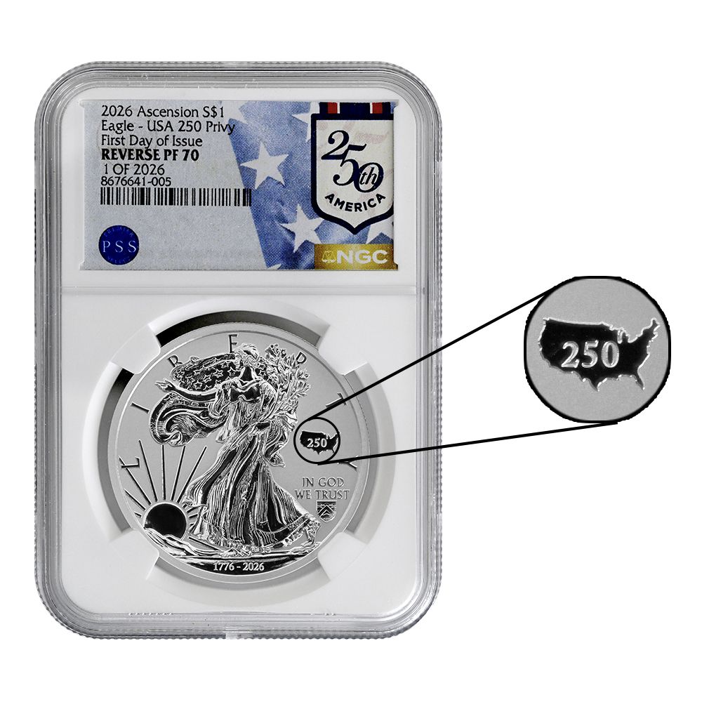 2026 American Heritage Series 1oz Silver USA 250 Privy Eagle | US