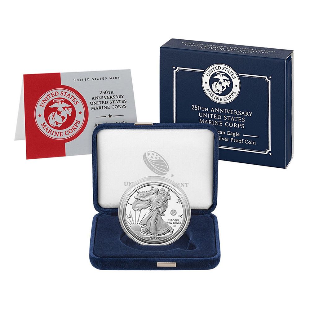2025 250th Anniversary Marine Privy Silver Eagle – Mint Packaging