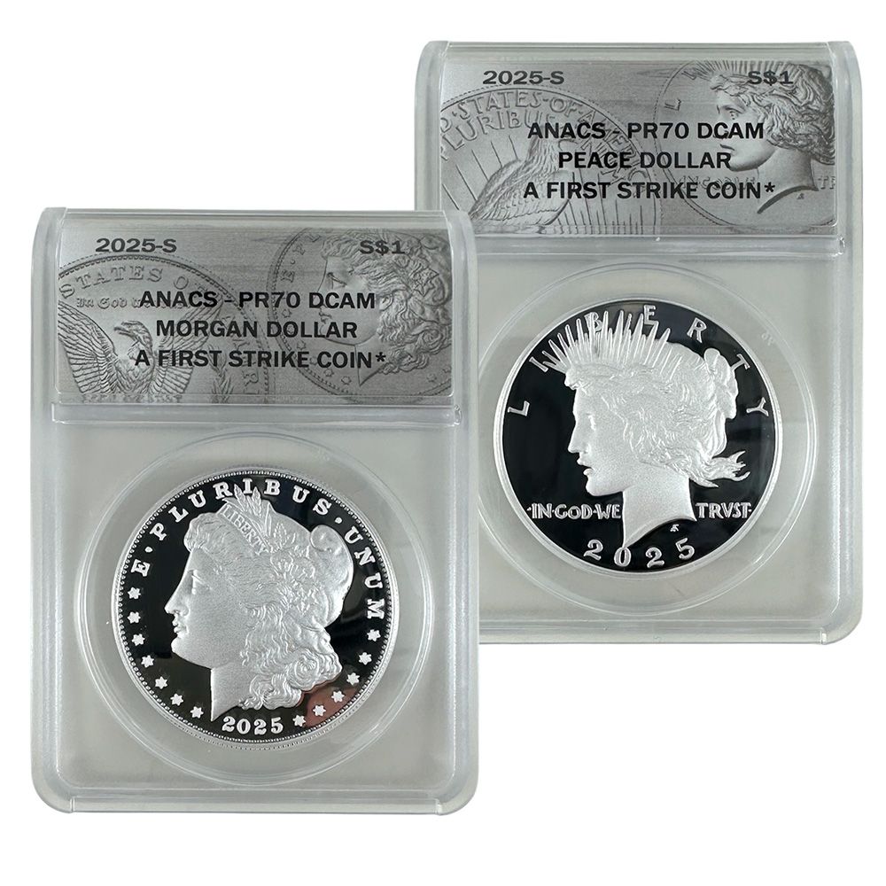 2025 Morgan & Peace Silver Dollars – PR70 | US Coins | Csnmint.com