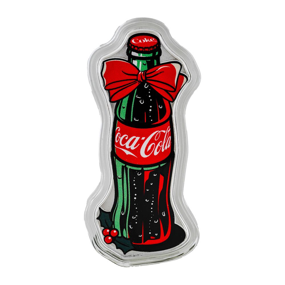 Coca Cola Holiday Silver Bottle & Vending Maching | US Coins