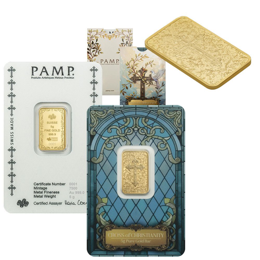 Cross of Christianity Pure Gold Bar | US Coins | Csnmint.com