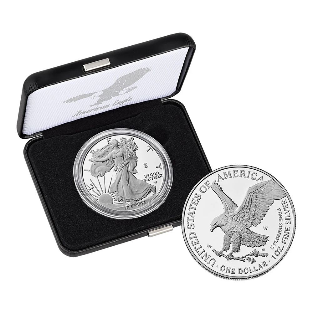 1776-2026 Proof Silver American Eagle - Mint Packaging | US Coins